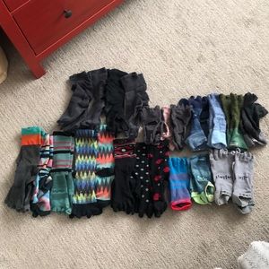 Injinji Sock Lot - 22 pairs all size L (pre owned)